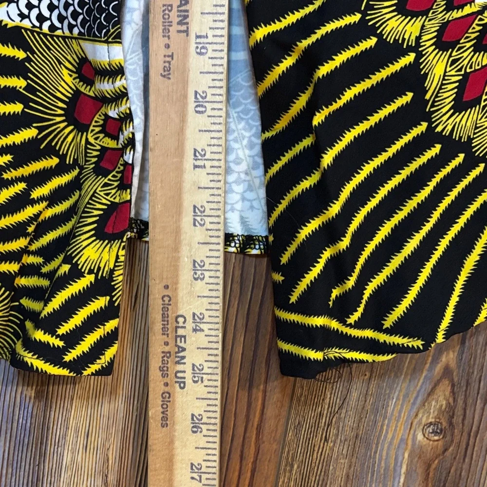 D'Iyanu Vibrant Women's Black & Yellow Patterned Seperate Pantsuit Unknown size - Picture 13 of 15